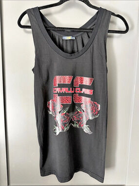 Cavalli Class Graphic Tank Top in Black